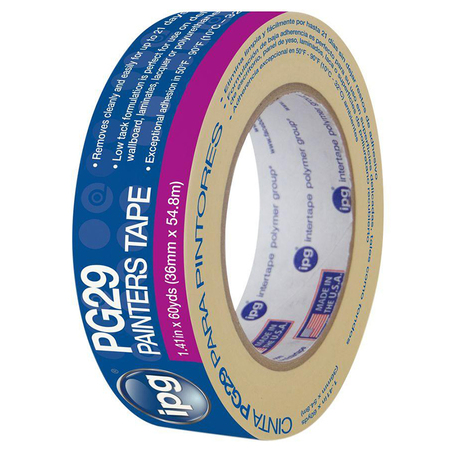 INTERTAPE 1-1/2" ProMask Painter's Low Tack Premium Paper Masking Tape PG29-1560